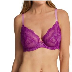 Gossard Superboost Lace Non-Padded Plunge Bra Orchid 32C‎